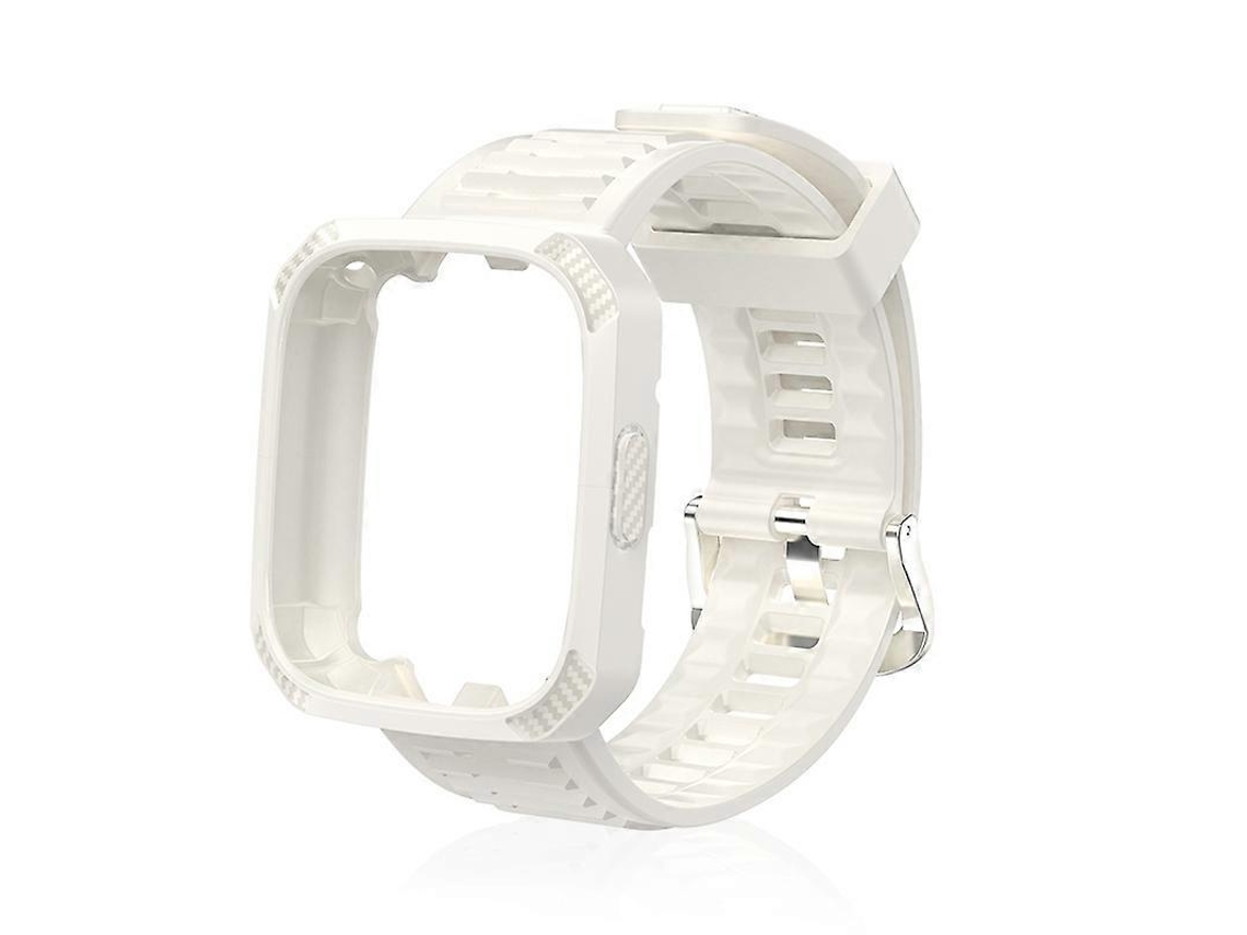 Pulseira De Silicone Com Textura De Fibra De Carbono Integrada Para Redmi Watch 3
