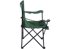Banquinho dobrável para camping, portátil, leve, com bolsa, preto