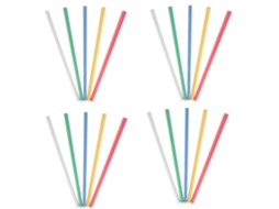 Conjunto Stobaza com 30 deslizadores de plástico multicoloridos de 0,9 cm para massa A4, prendedores para enfiar.