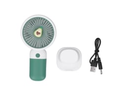 Ats ventilador Portátil Pequeño de Fruta Cartoo Avocado Green Usb Recargable para Viajes Y Commuting