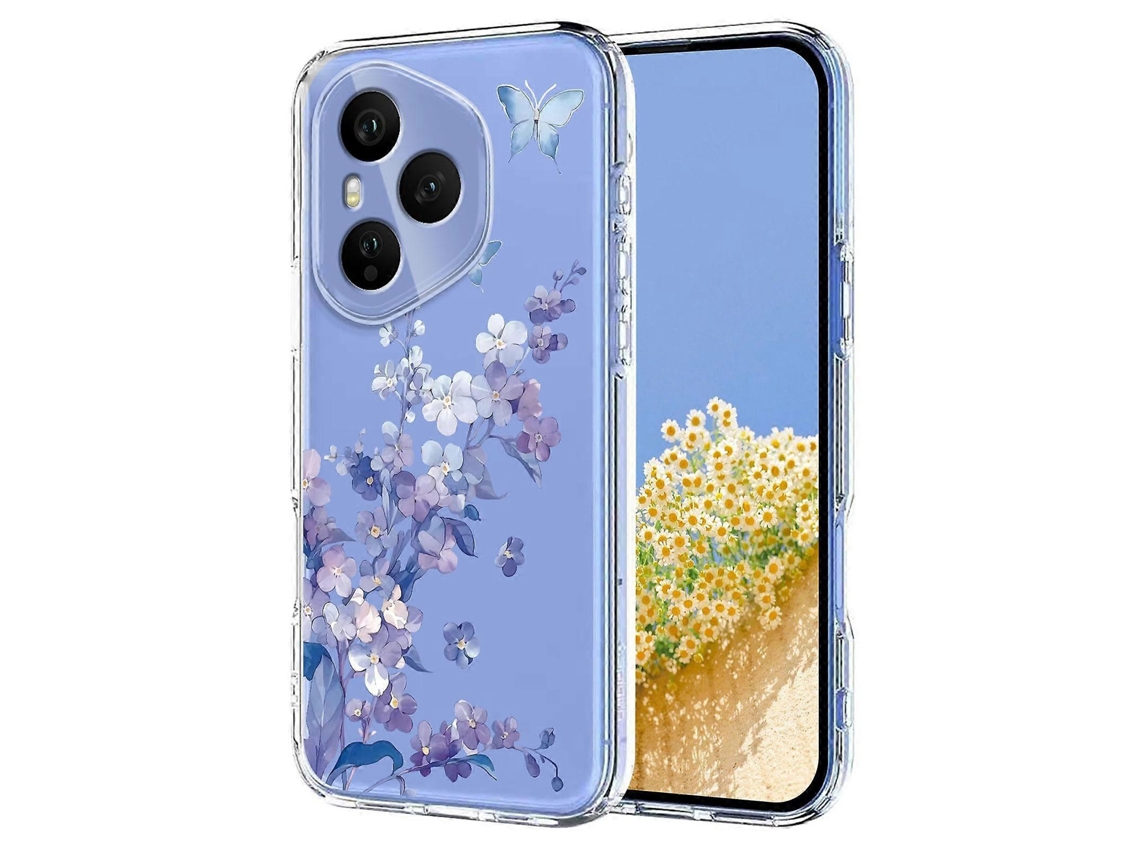 Capa De Celular Em Tpu Com Estampa Floral Para Honor 400 Global 156,5 Mm