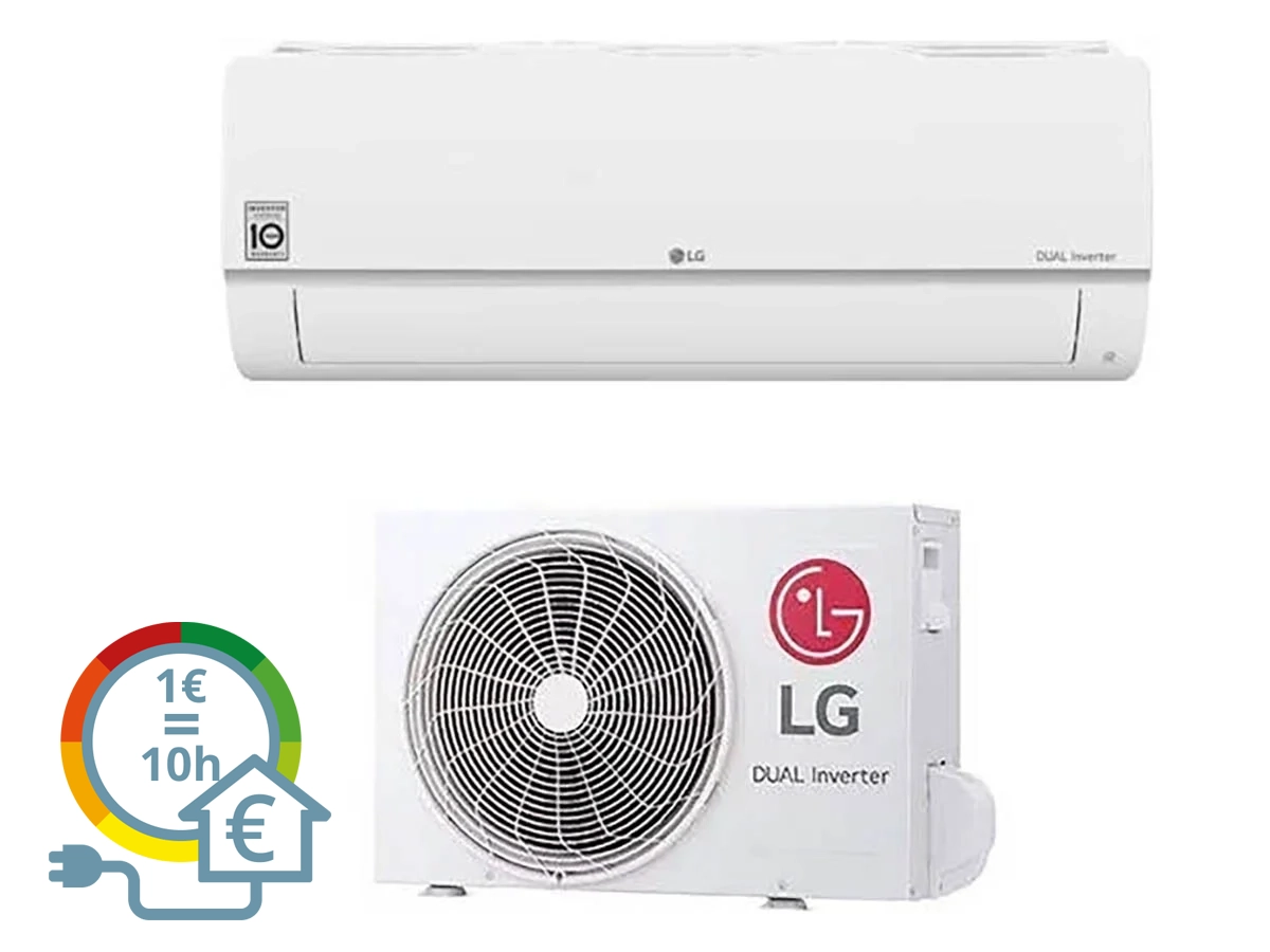 Ar Condicionado LG Standard Plus PC18SK (36 m² - 18000 BTU - Branco)