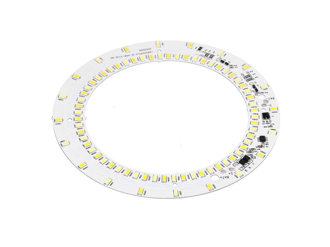 Painel De Luz De Teto 40w 80led 3.2v/3.7v Luz Branca E Quente Bicolor Com Controle Remoto