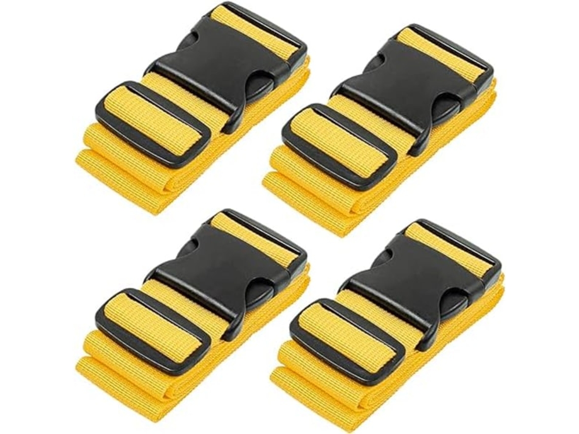 Pacote Com 4 Alças Para Malas, Correias Para Malas, Acessórios Para Viagem, Multiuso Aquaforge