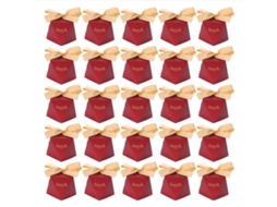 25 Conjuntos De Caixas De Presente Para Doces E Biscoitos Com Cinta Para Aniversários E Casamentos Favor De Festa