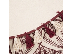 Tapete Oltu (Vermelho - Algodão - 120x120x3 cm)