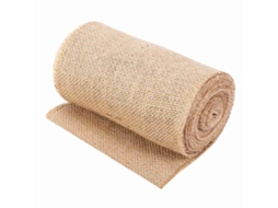 Guardanapo de mesa de juta Hessian, natural, 15x500cm, para casamento, festa, artesanato | S/MARCA