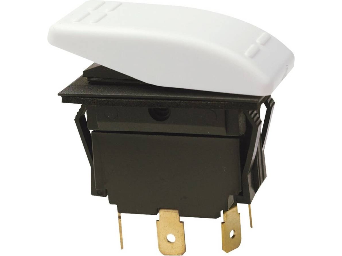 Interruptor SEACHOICE Rocker Switch On-Off-On Dpdt Branco