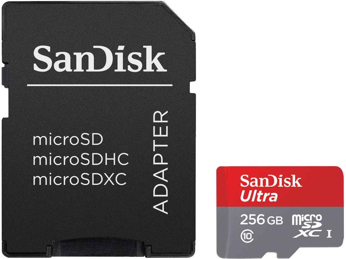 Cartão de Memória MicroSD SANDISK Ultra 256GB