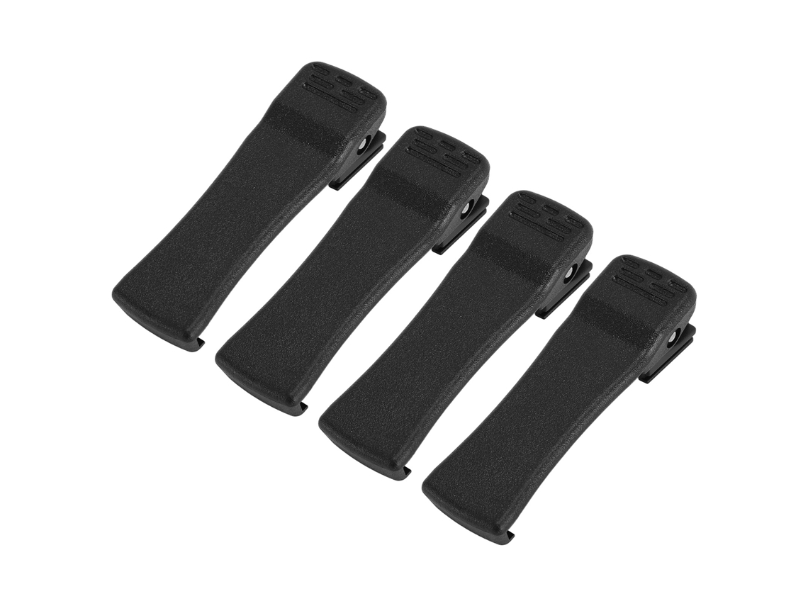 Kit de 4 clips Mali para cinto de rádio bidirecional, ABS, para Tait, P7300, P5300, 7100p, XG75, 2 vias, preto | S/MARCA