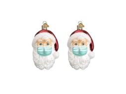 Enfeites Para Árvores De Natal, Enfeites De Papai Noel Para Quarentena, Papai Noel Usando Máscara, Decoração Pendurada Olysi Shop