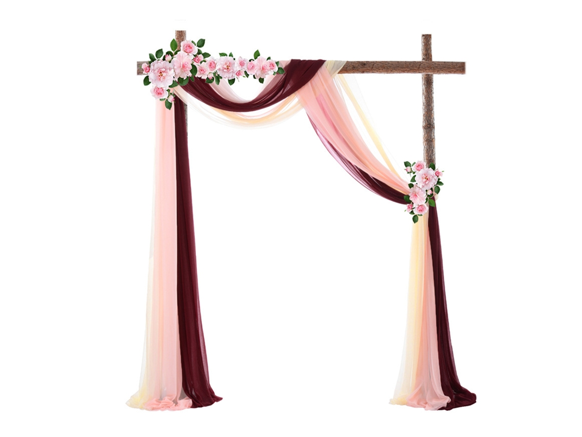 Laxiscreed Fitas De Borracha Elástica Em Tons De Vinho, Champanhe E Rosa Claro Para Decoração De Casamentos Ao Ar Livre