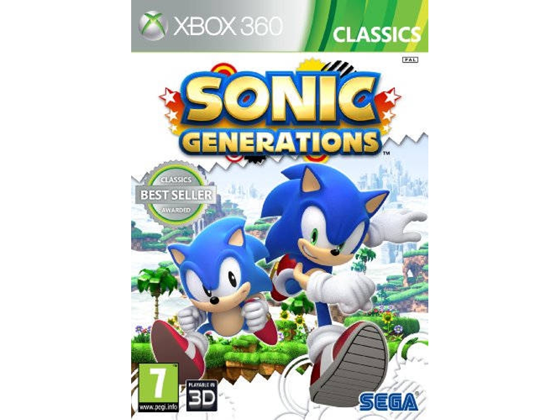 Jogo Xbox 360 Sonic Generations Classics