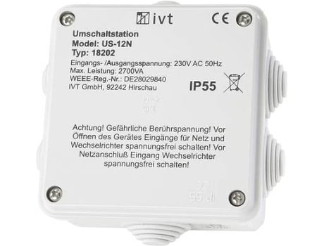 Us 12n Umschaltstation 2760 Va, 230 V/ac 230 V/ac Ivt (18202)