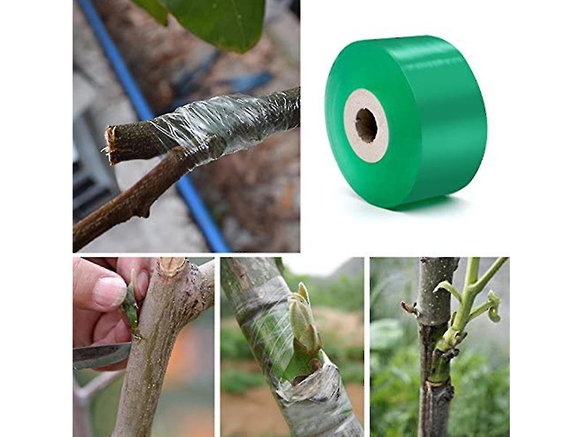 Omni cinta de Injerto de 200m X 3cm para Plantas Película Elástica Transparente Reparación Autoadhesiva