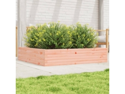 Vidaxl Vaso/floreira De Jardim 110x110x23 Cm Madeira De Douglas Maciça