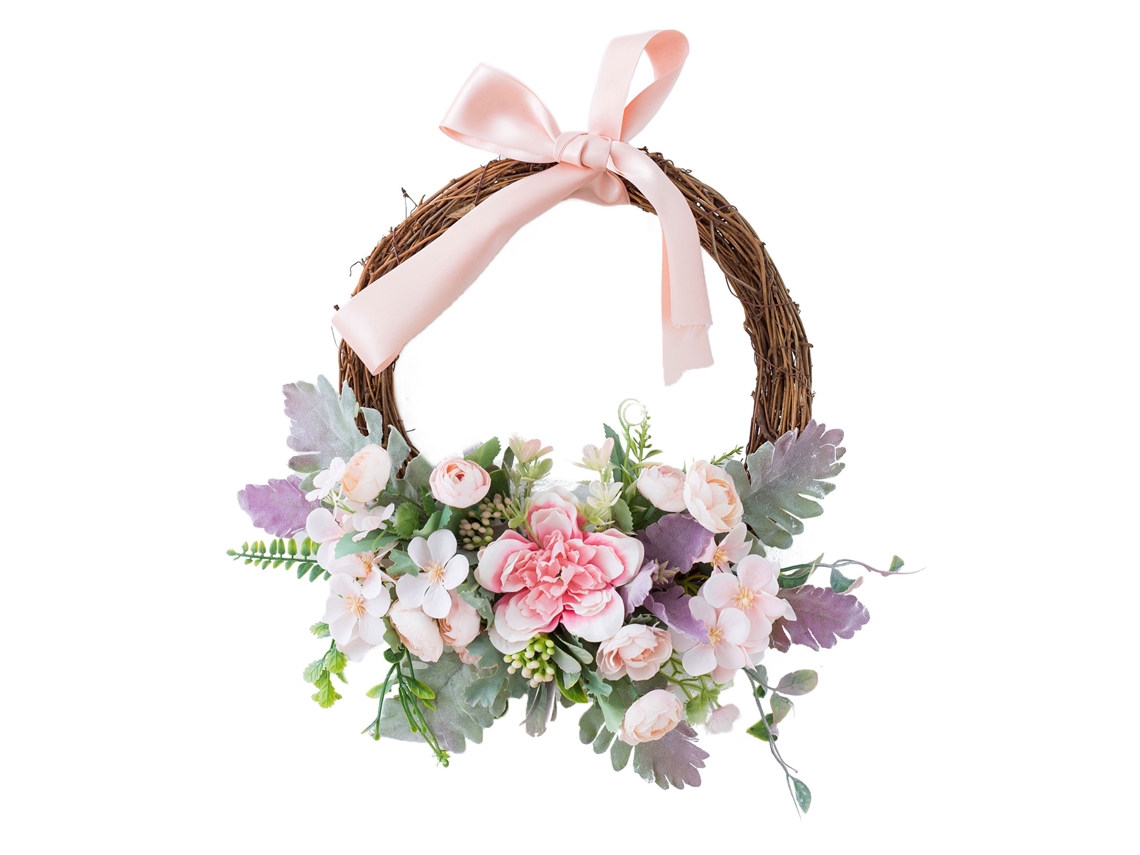 Guirlanda Artificial De Rosa Estilo Europeu 32cm