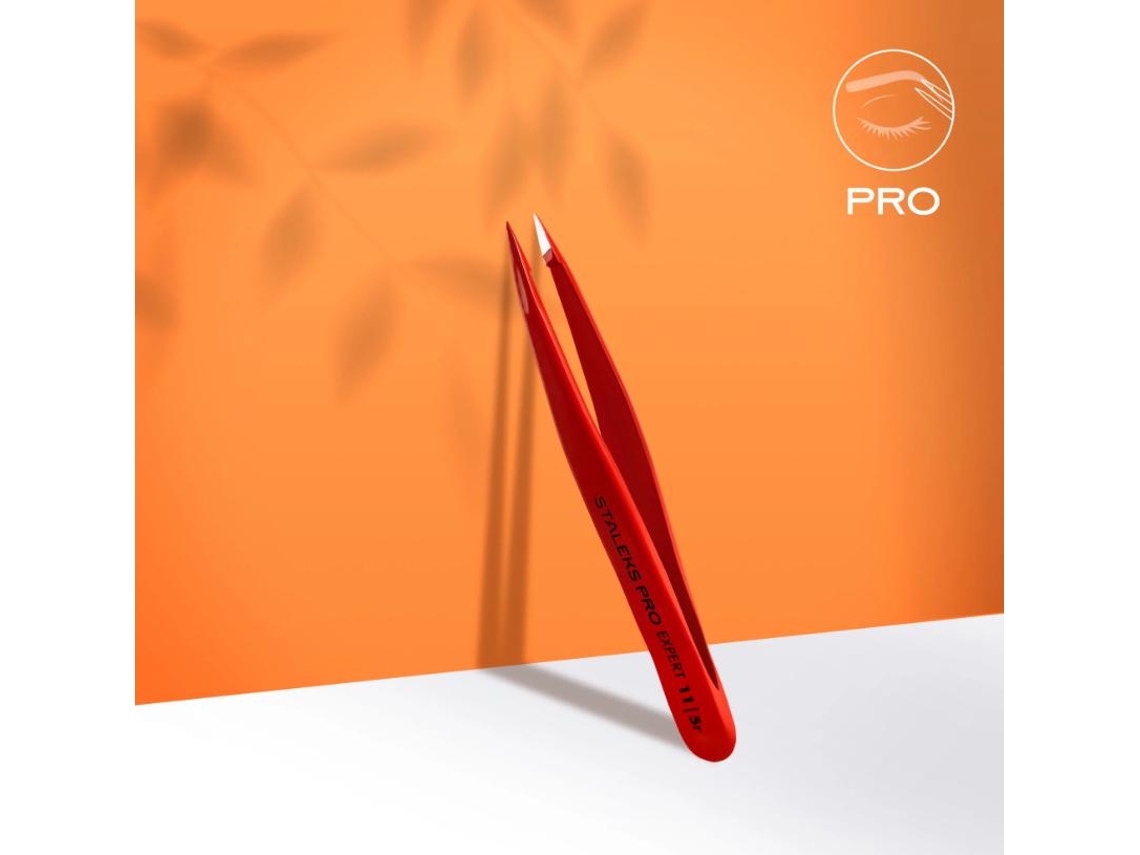 Pinça para sobrancelhas EXPERT 11 TYPE 5, staleks vermelha