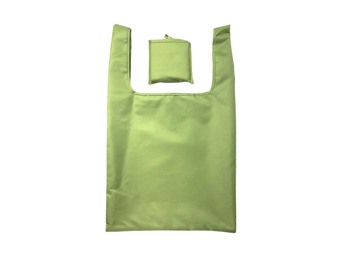 Sacola De Compras Dobrável De Grande Capacidade Com Alças Reforçadas Para Itens Pesados, Ideal Para Compras De Supermercado E Viagens. Cor: Verde