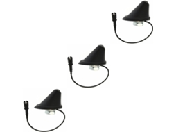 Base De Antena Automotiva De 3 Peças, Acessório Automotivo Prático, Substituição Fácil E Estética.