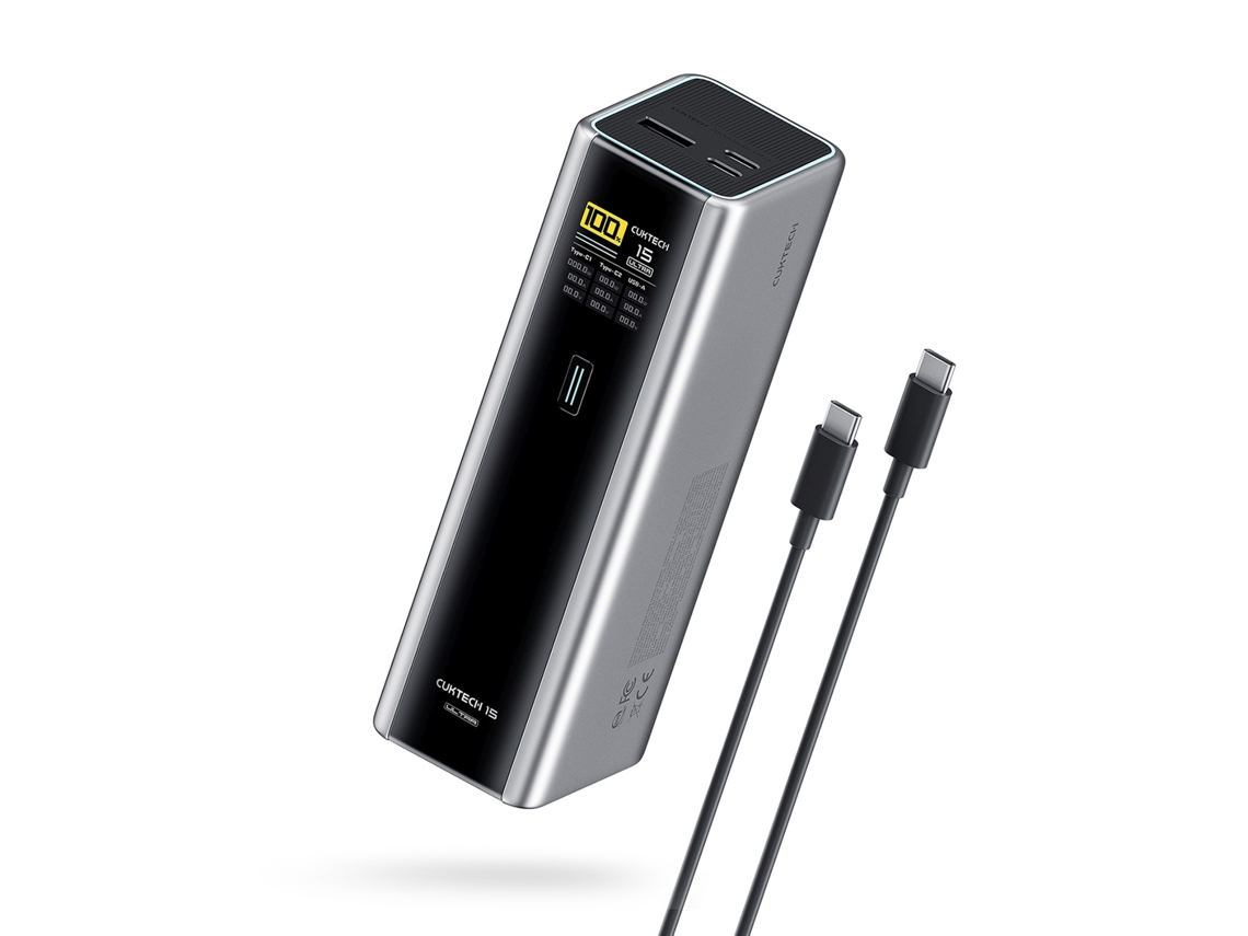 Powerbank 20000mah Usb c Usb a 210w Szary CUKTECH
