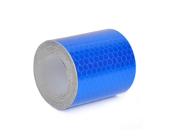 Fita Refletiva Adesiva 5cm x 3m para Ônibus Escolar, Caminhão, Bicicleta, Sinalização Decorativa de Segurança Noturna 5*300cm Azul