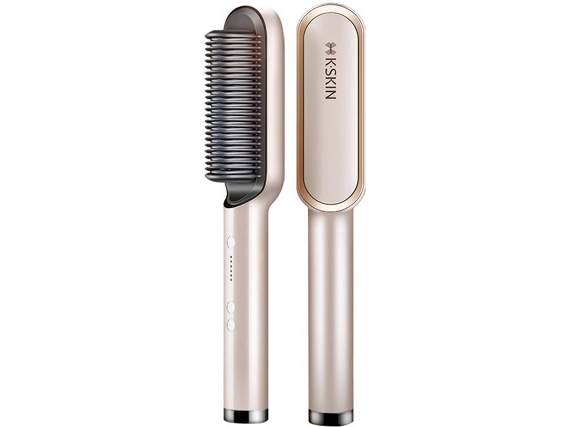Alisador de Cabelo K-SKIN KD380 Dourado (Cerâmica - 130 °C - 200 °C)