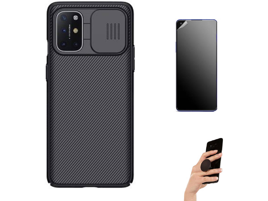 Kit Capa, Película e Suporte Oneplus 8T Ultimatte Nillkin Camshield