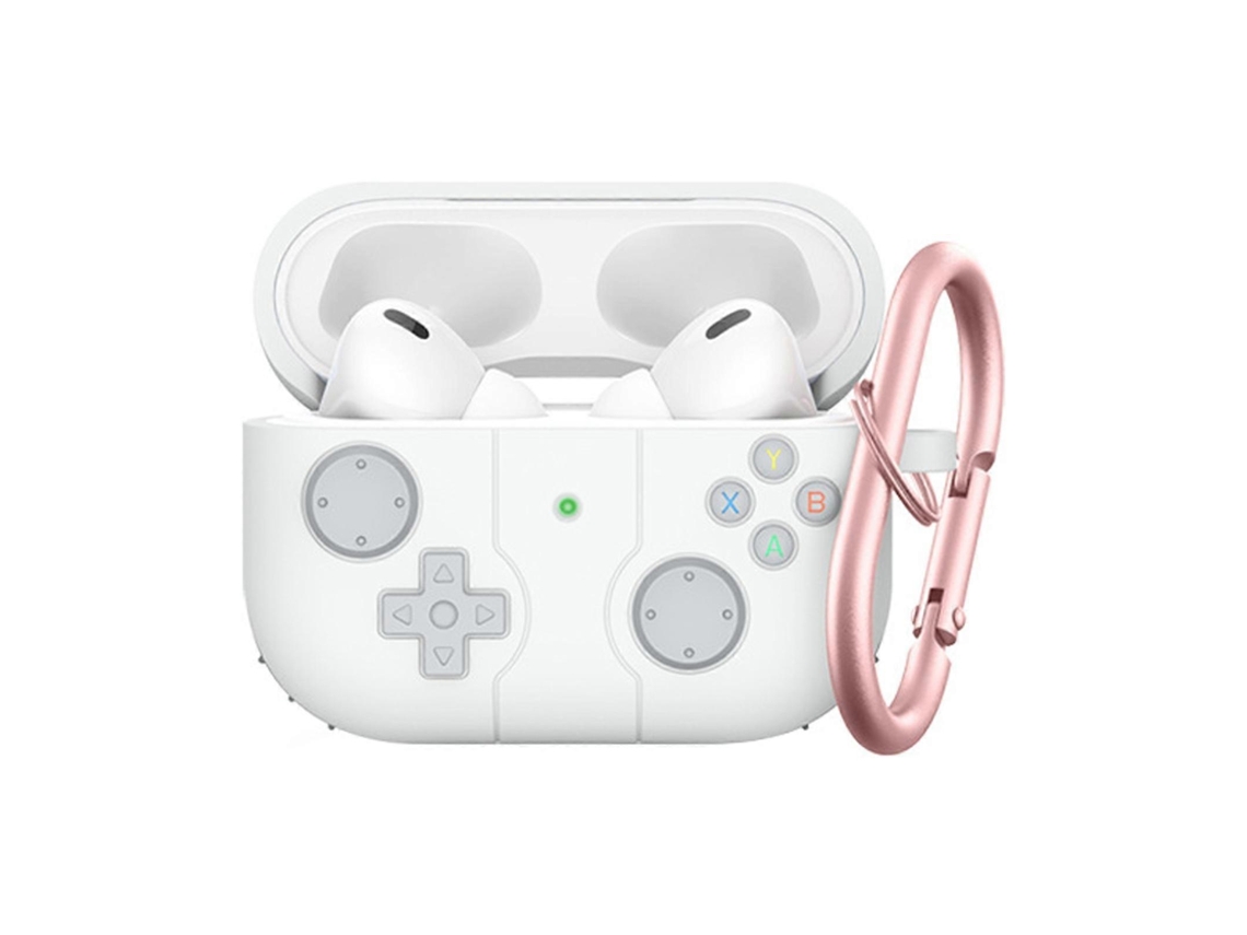 Capa Protetora De Silicone Macia E Resistente A Quedas Para Airpods Pro 2 Com Gancho.
