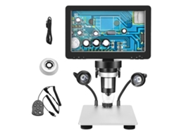 Microscópio Digital, Tela Hd de 7 Polegadas, Resolução 1080p, Branco, 1200x OEM