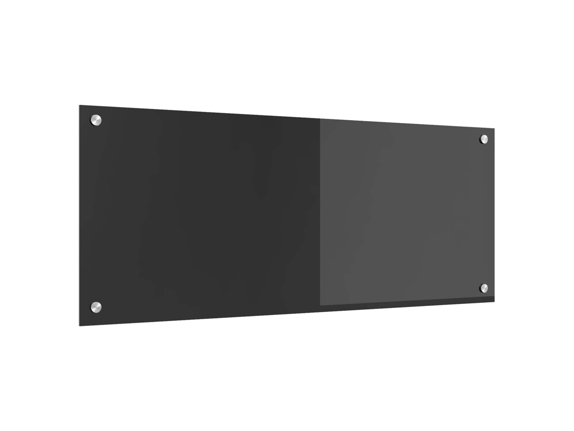 Vidaxl Painel De Cozinha Cinza Escuro 100 X 40 Cm Vidro Temperado