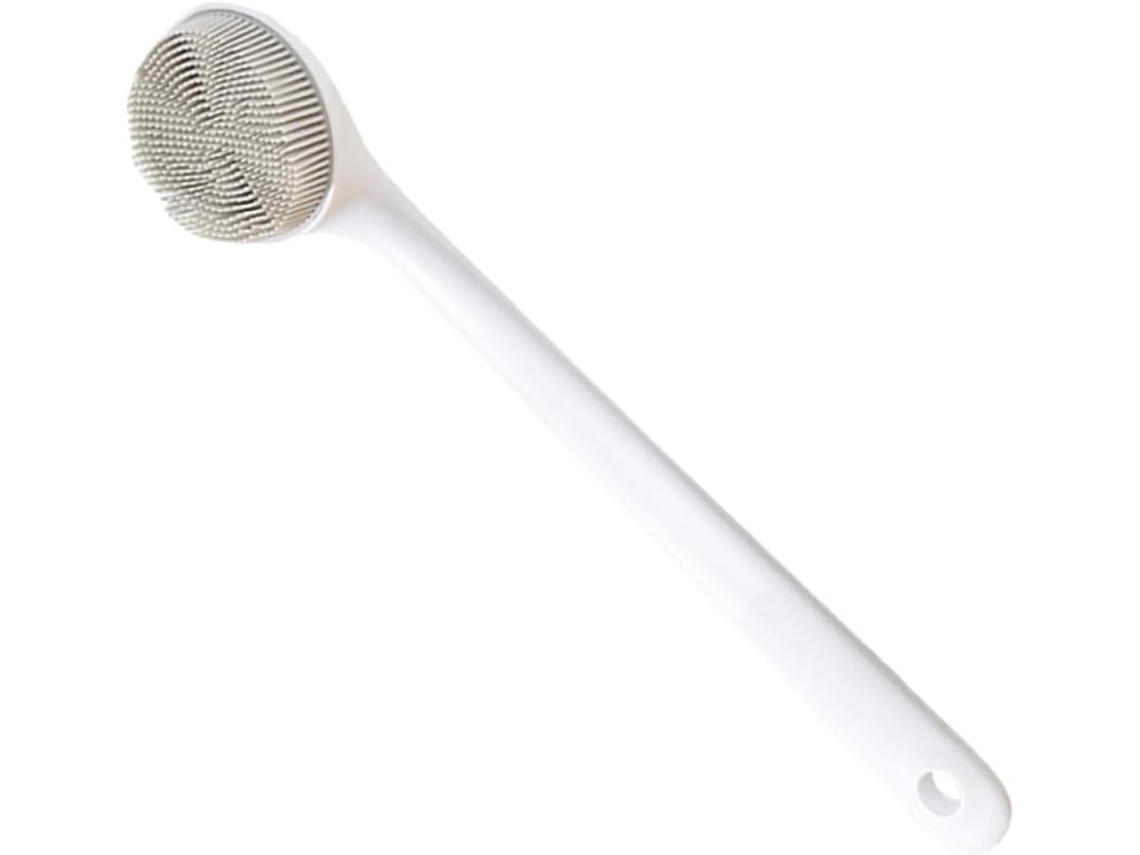 Escova De Banho Silicone Fácil Guardar, Para Adultos, Para Esfoliação E Limpeza, Escova De Massagem Macia Para O Corpo E