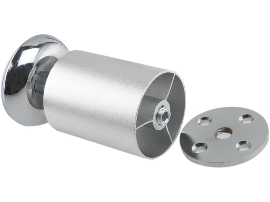 Conjunto De 4 Suportes Redondos Ajustáveis Em Aço Inoxidável Para Móveis De Cozinha E Armários.
