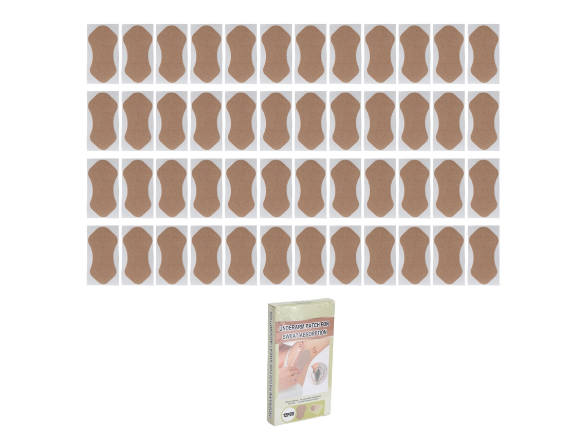 48pcs Parches Absorventes De Suor Para Axilas Ultra Finos Com Efeito Antitranspirante