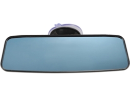 Pequeno espelho retrovisor interno antirreflexo azul para carro