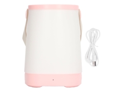Lanterna de Noite Berçário USB Recarregável 1800mah para Camping Rosa