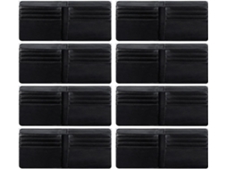 Conjunto de 8 Carteiras Lisas para Sublimação por Transferência Térmica com Janelas. SFUSHOS