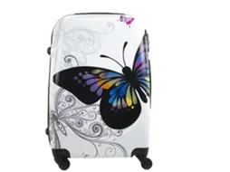 Mala cabine COSHANO bagagem de mão viagem avião 4 rodas giratórias 360º borboleta 55x35x25cm