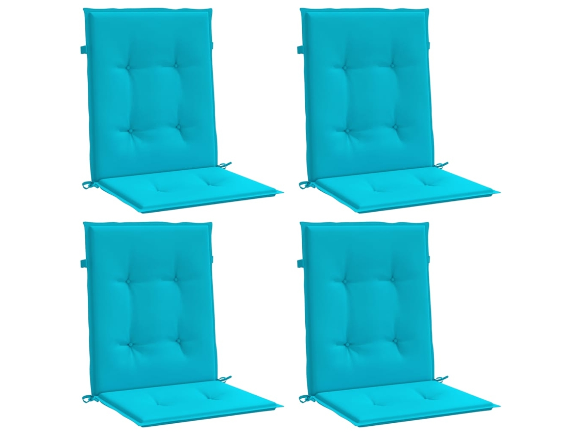 Lowback Chair Cushion, Lowback Chair Cushions Vidaxl Turquesa Tecido (100 X 50 X 4 Cm)