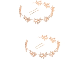 Conjunto De 2 Tiaras De Noiva Com Strass E Pérolas, Acessórios De Cabelo Elegantes Para Casamentos E Festas.