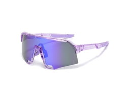 Oculos De Desporto S3 Yuysan Para Ciclismo, Proteção Contra Vento E Areia, Equipamento Para Bicicleta - Roxo Azulado