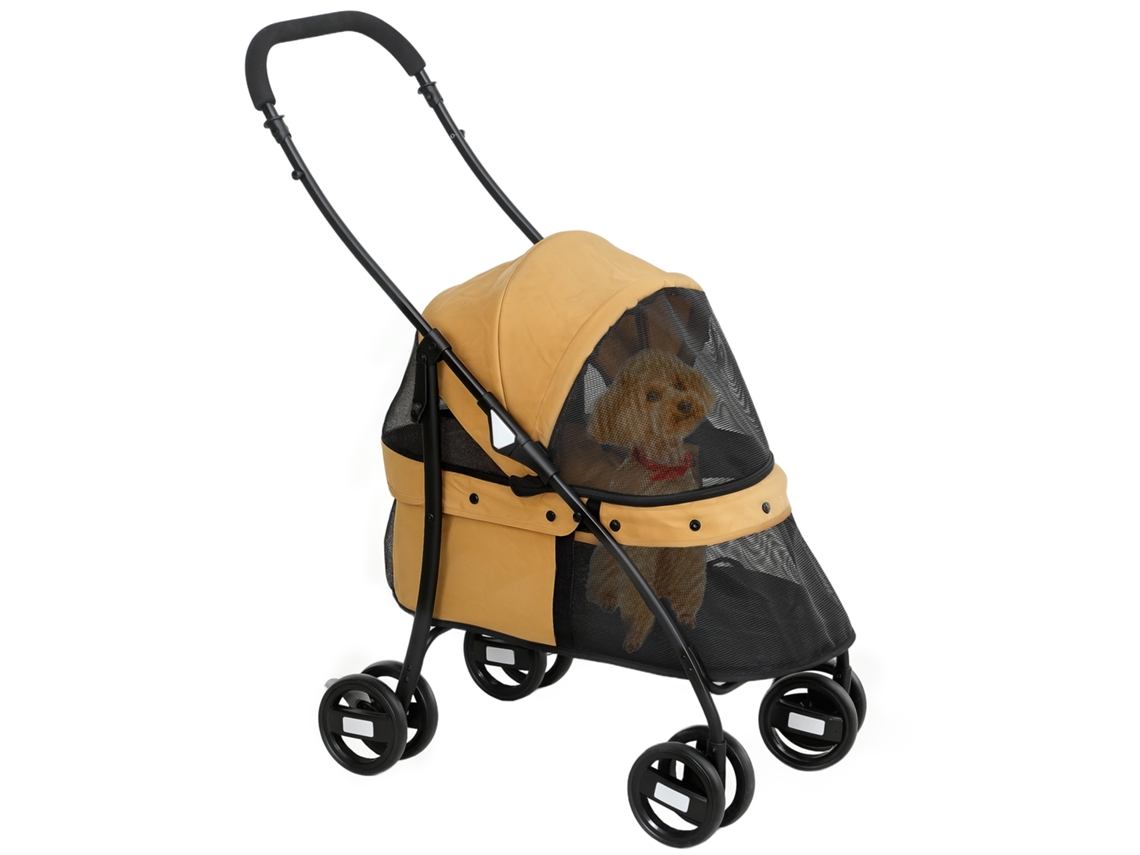 Leve O Animal De Estimação Para Passear Com Segurança Este Carrinho Passeio Cães Possui Um Desenho Dobrável E Leve, Facilitando Assim Seu Transporte