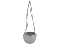 Cesto Pendente de Algodão e Juta para Plantas Durável Ajustável Decorativo para Casa S/MARCA