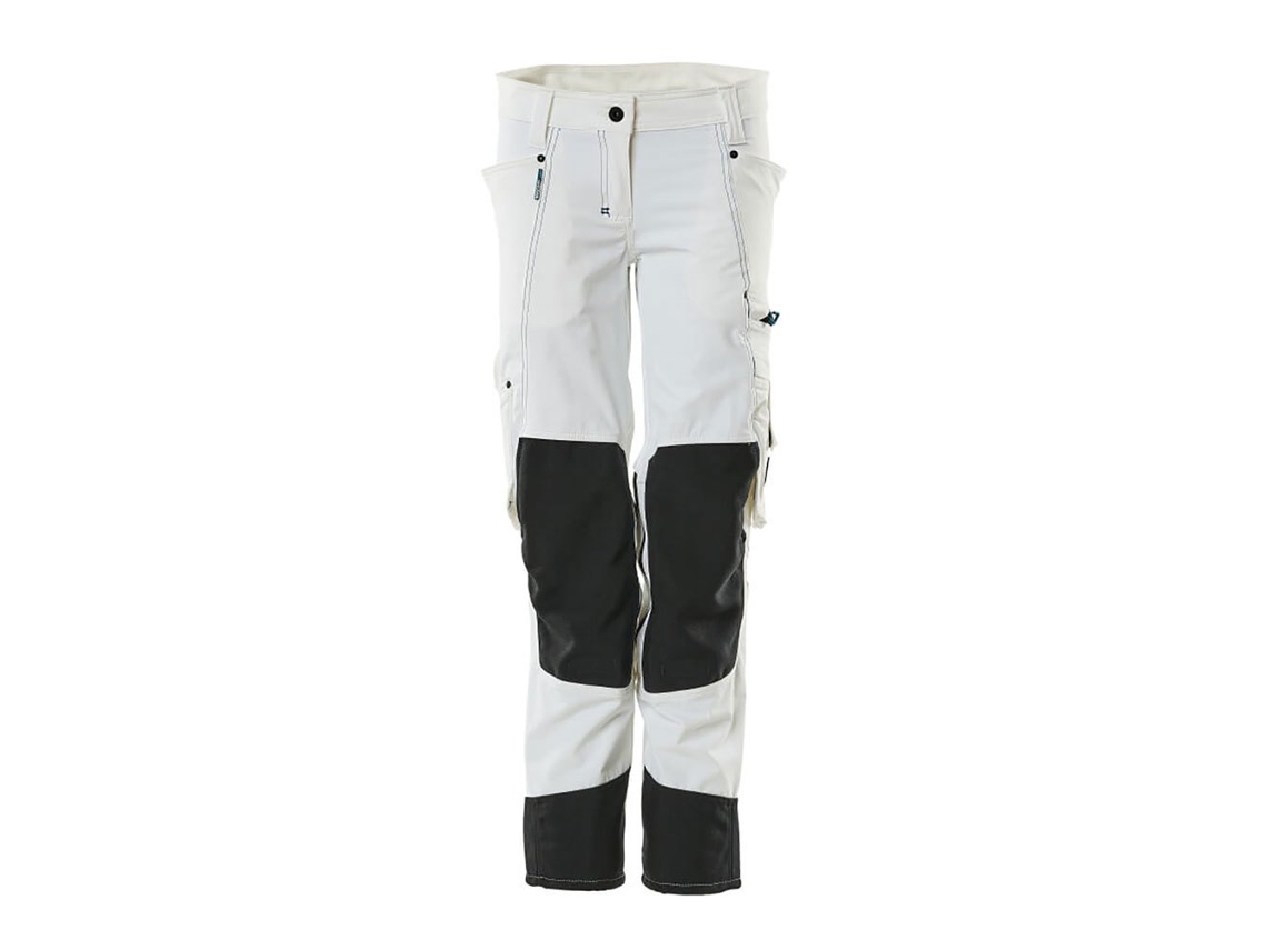 Calças Grandes Com Bolsos Para Joelheiras Advanced 18388 Branco 56 / 32 MASCOT