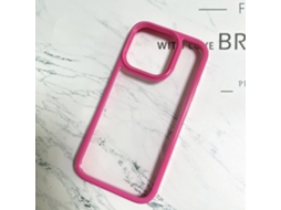 2 Capas Para Iphone 17 Pro Max, Rosa-avermelhadas, Com Bordas Largas, Cor Creme, Cola.