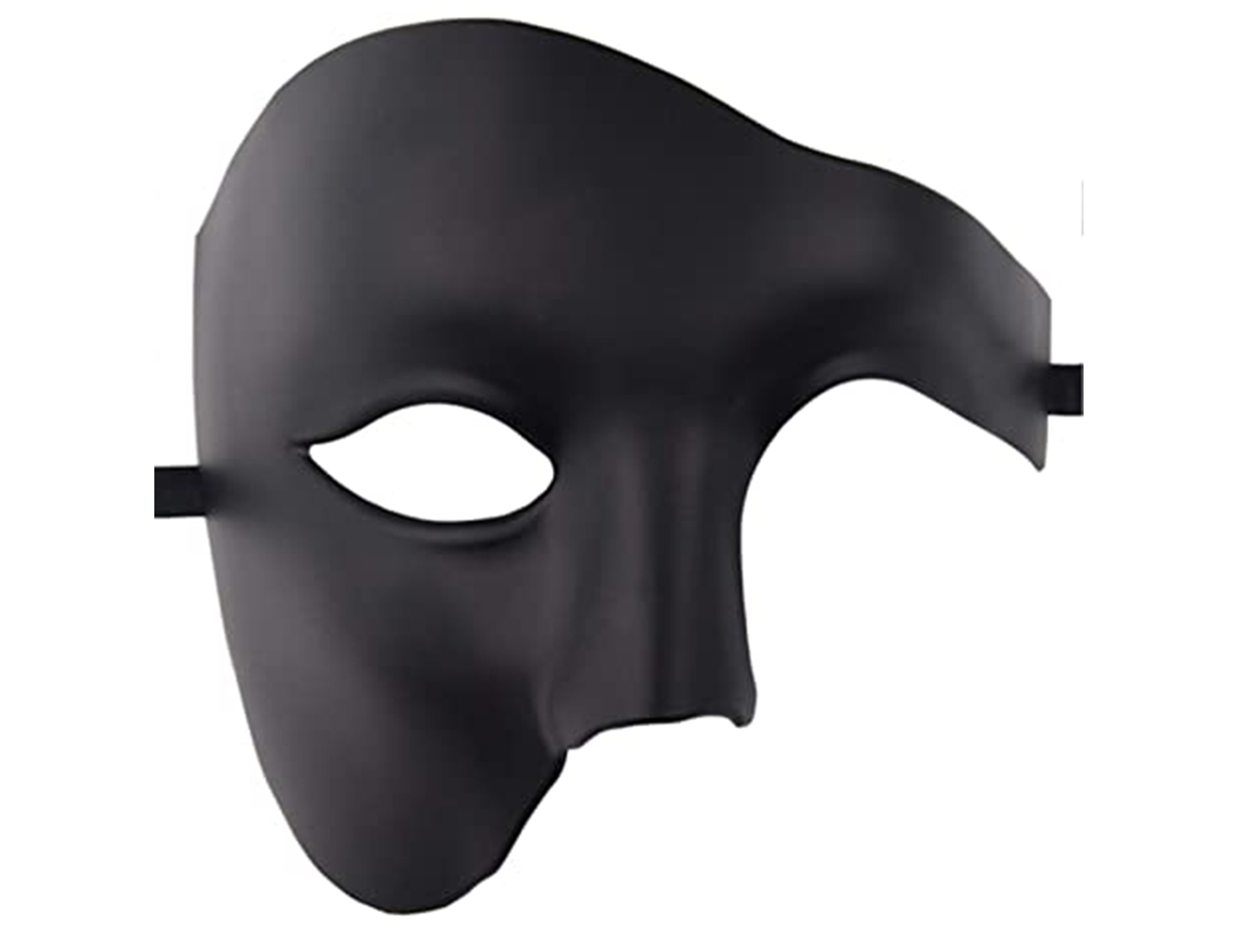 Mali máscara Meia Face Masquerade Halloween Carnaval Cosplay Homens Plástico 17.5*14.5cm