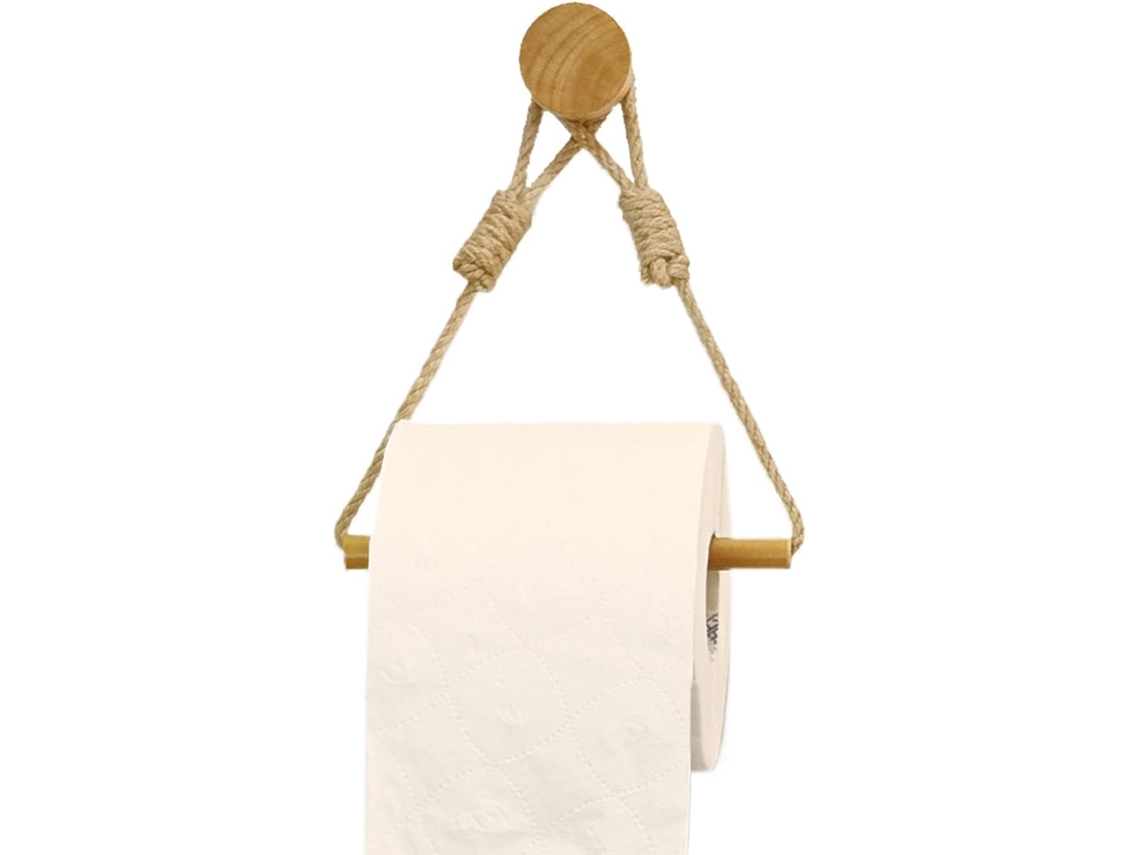 Porta-papel Higiênico Decorativo Rústico Estilo Boho Para Parede