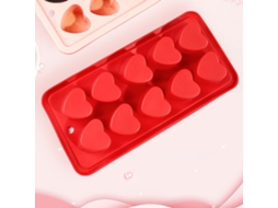 Forma De Gelo Com Tampa Silicone, Empilhável, Livre De Bpa, Para Chocolate, Cocktails, Café Gelado, Whisky E Sumos Vermelho Hexinyigjly