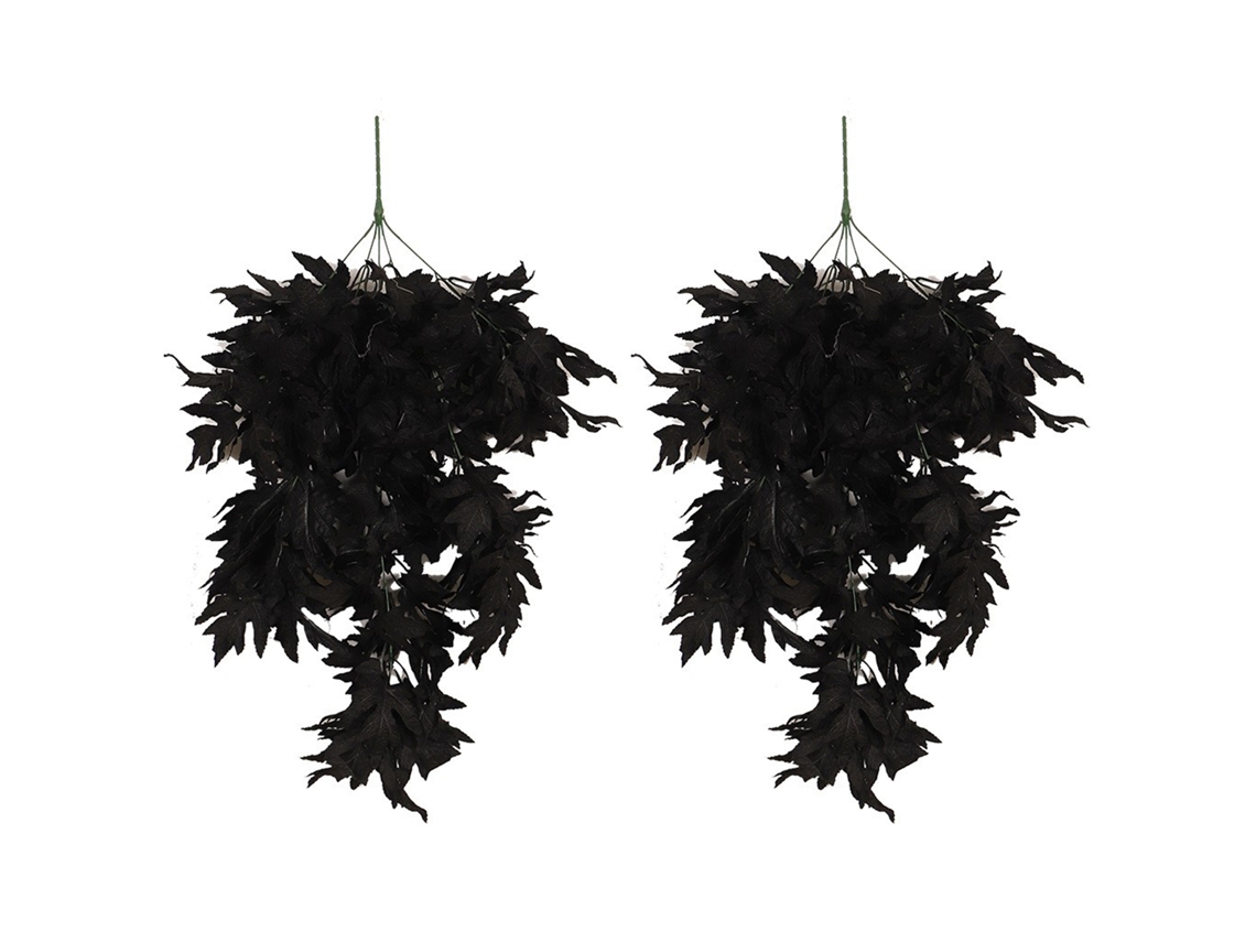 Laxiscreed Decoração De Parede Halloween Com Folhas Pretas, Pack De 2