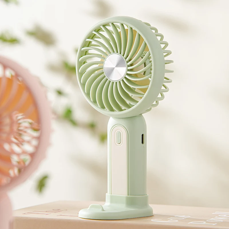 Ventilador portátil MDUG azul com alta velocidade e bateria de 1200 Mah